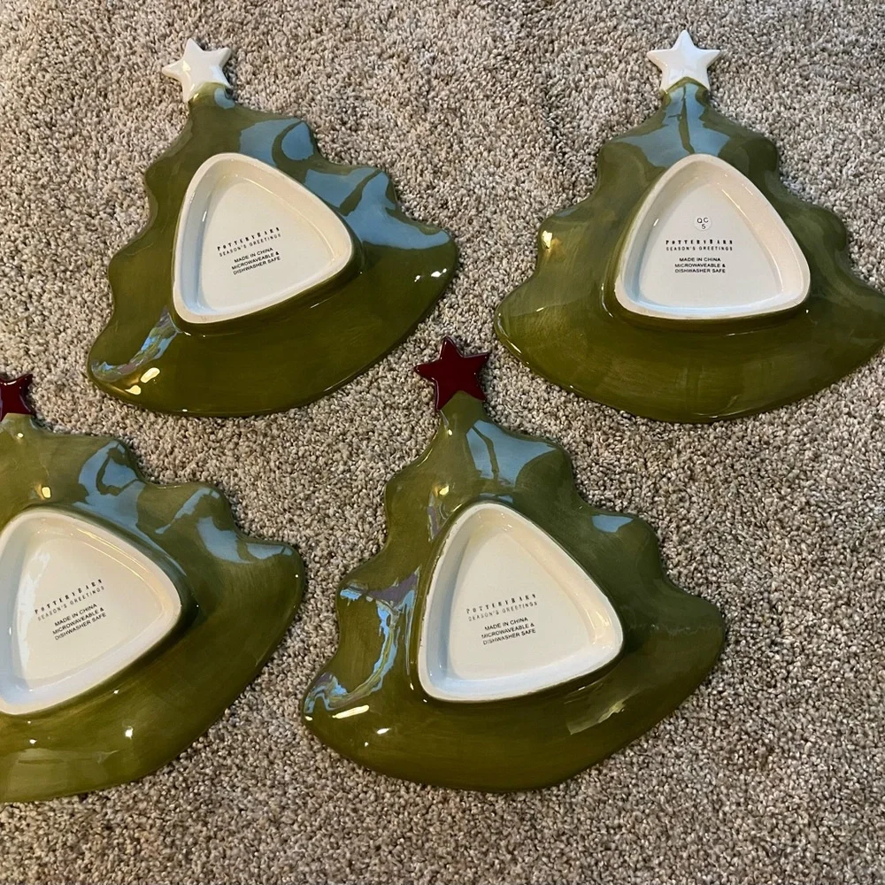 Pottery Barn Christmas plates